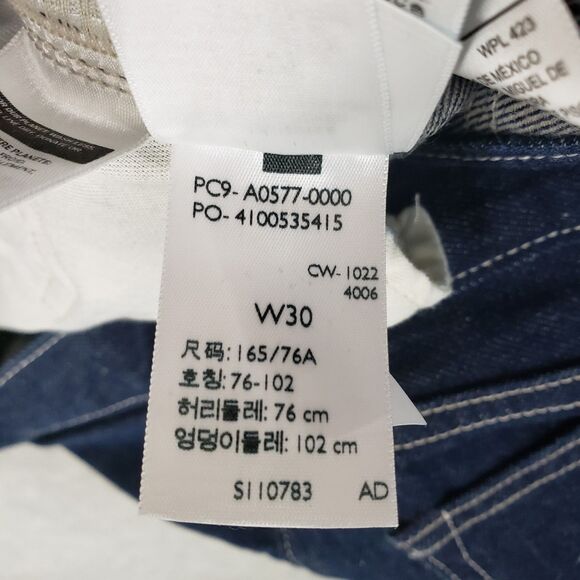 New! Levis Made & Crafted Cropped Flare Jeans Womens 30x24 Blue Cottonized Hemp - Picture 9 of 10